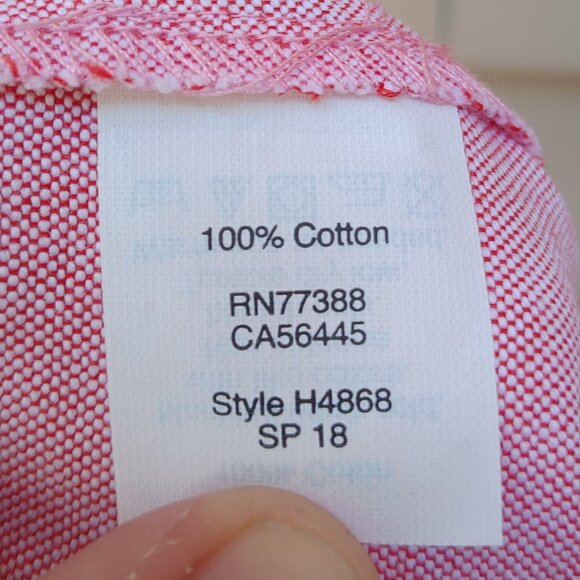 J. Crew Plus Oxford Red Skirt H4868 Nantucket Ruffle Trim Wrap 100% Cotton - Picture 11 of 12